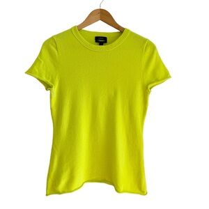 J. Crew Women's Neon Yellow Crew Neck Sweater